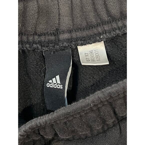 Adidas Black White Straight Ankle Joggers Mens M - Picture 3 of 3